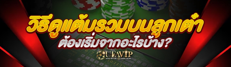 วิธีดูแต้มรวมบนลูกเต๋าต้องเริ่มจากอะไรบ้าง?