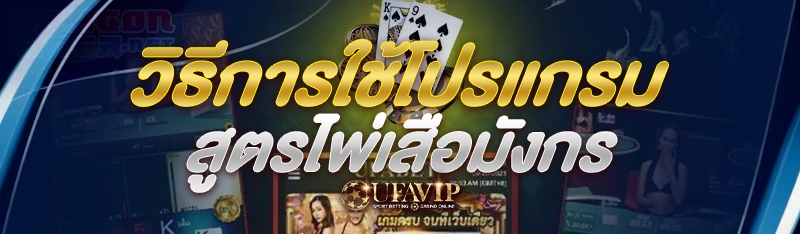 วิธีการใช้โปรแกรม สูตรไพ่เสือมังกร