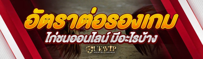 อัตราต่อรองเกมไก่ชนออนไลน์ มีอะไรบ้าง